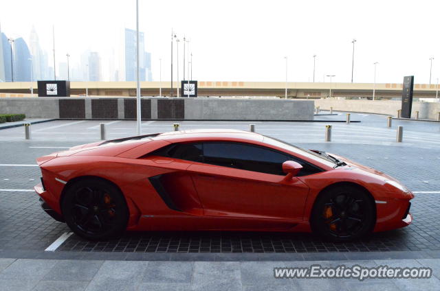 Lamborghini Aventador spotted in Dubai, United Arab Emirates