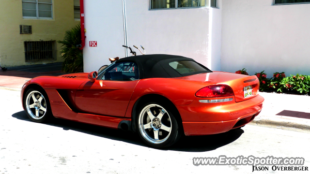 Dodge Viper spotted in South Beach, Florida
