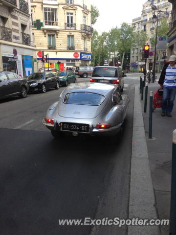 Jaguar E-Type spotted in Neuilly sur Sein, France