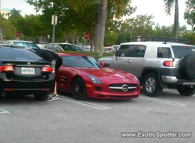 Mercedes SLS AMG spotted in Palm beach, Florida
