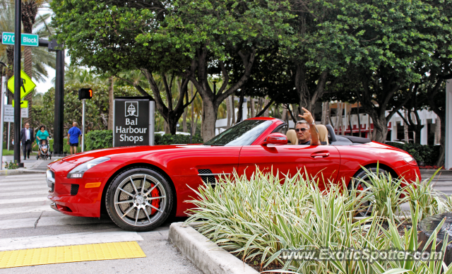 Mercedes SLS AMG spotted in Miami, Florida