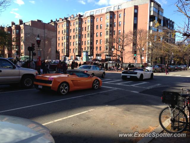 Lamborghini Gallardo spotted in Boston, Massachusetts