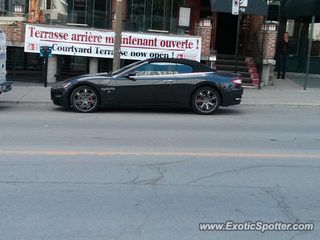 Maserati GranCabrio spotted in Montreal, Canada