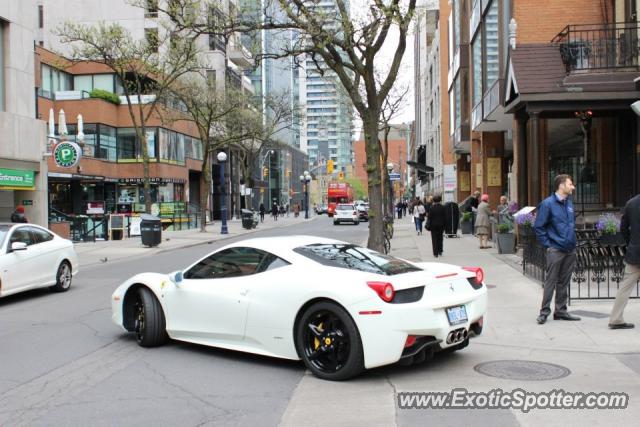 Ferrari 458 Italia spotted in Toronto, Canada