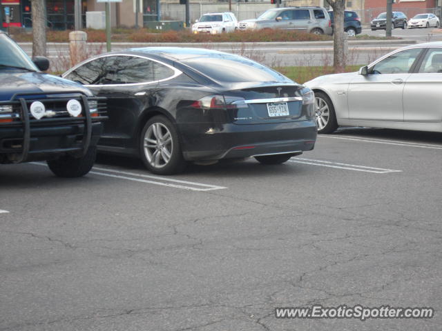 Tesla Model S spotted in Cherry Creek, Colorado