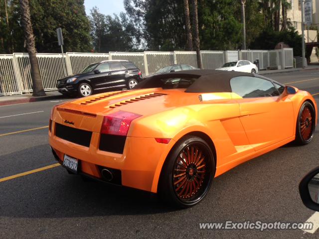 Lamborghini Gallardo spotted in Los Angeles, California