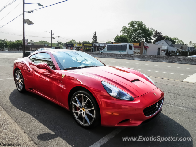 Ferrari California spotted in Fair Lawn, New Jersey
