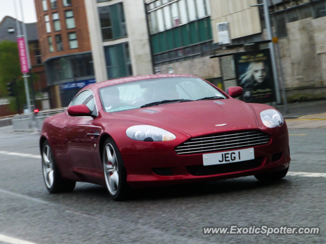 Aston Martin DB9 spotted in Manchester, United Kingdom