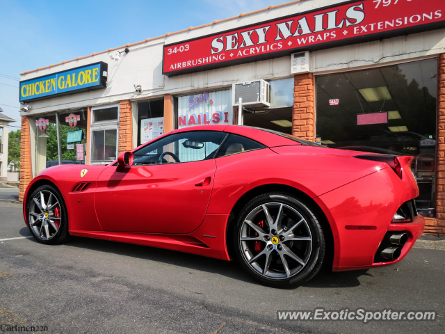 Ferrari California spotted in Fair Lawn, New Jersey