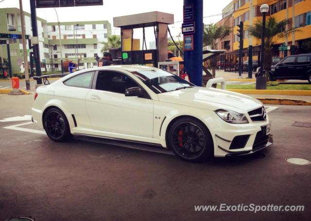 Mercedes C63 AMG Black Series spotted in Lima, Peru