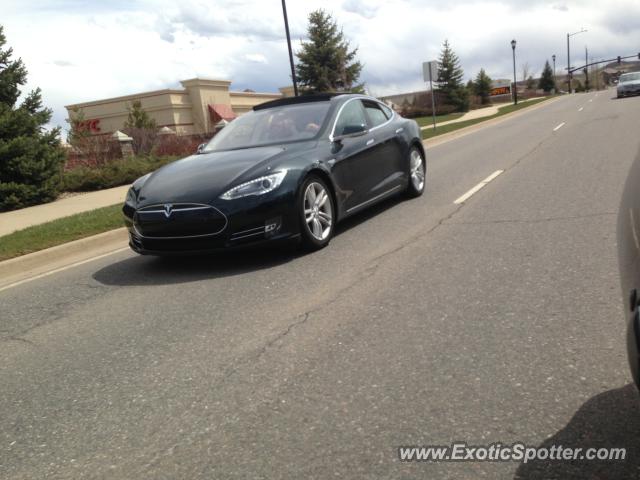 Tesla Model S spotted in Highland ranch, Colorado