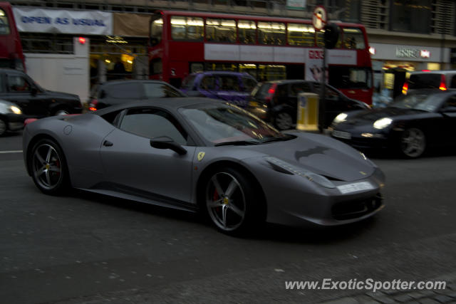 Ferrari 458 Italia spotted in London, United Kingdom