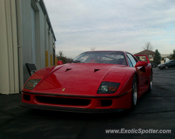 Ferrari F40 spotted in New Albany, Ohio