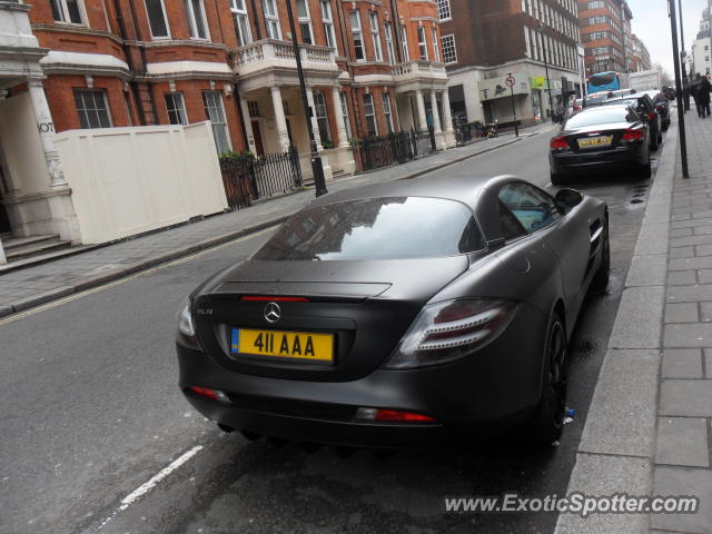 Mercedes SLR spotted in London, United Kingdom