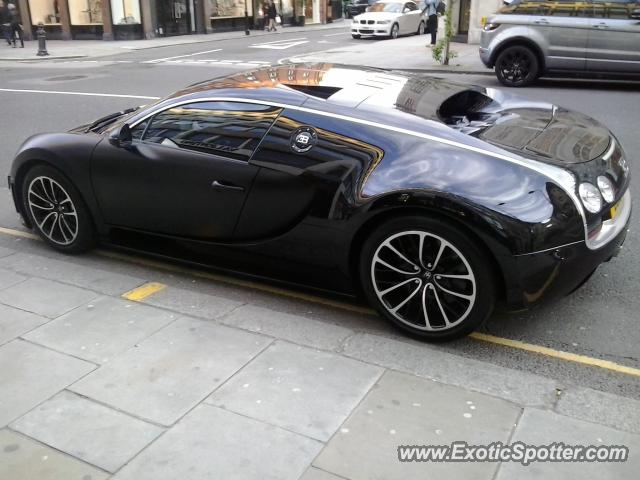 Bugatti Veyron spotted in London, United Kingdom