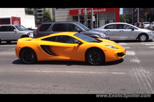 Mclaren MP4-12C spotted in Toronto, Canada