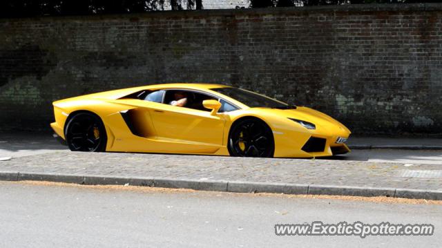 Lamborghini Aventador spotted in Congresbury, United Kingdom