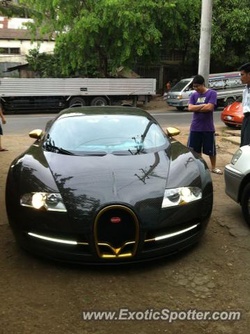Bugatti Veyron spotted in Yangon, Myanmar, Burma