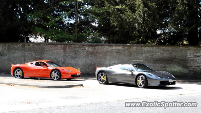 Ferrari 458 Italia spotted in Congresbury, United Kingdom