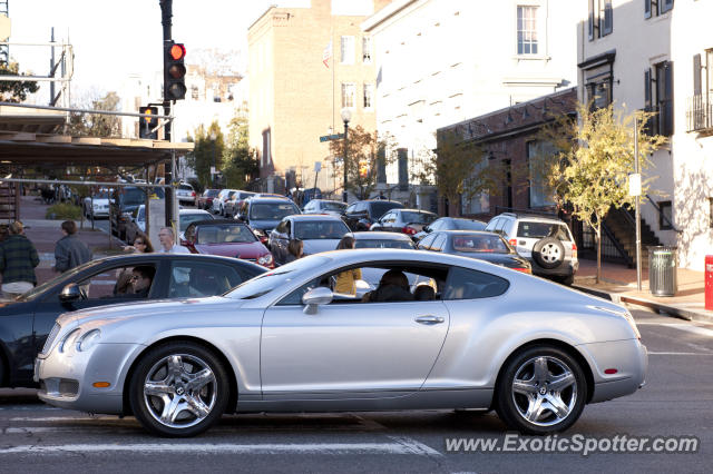 Bentley Continental spotted in Georgetown, Washington