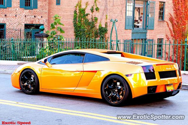 Lamborghini Gallardo spotted in DC, Maryland, Washington