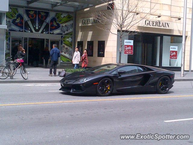 Lamborghini Aventador spotted in Toronto, Canada