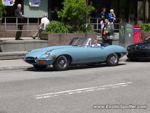 Jaguar E-Type spotted in Quebec city, Canada