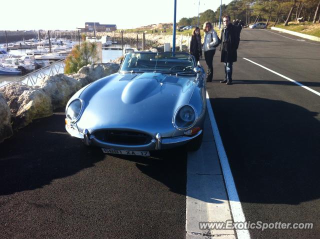 Jaguar E-Type spotted in St palais, France