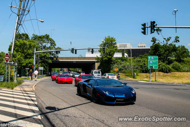 Lamborghini Aventador spotted in Greenwich, Connecticut