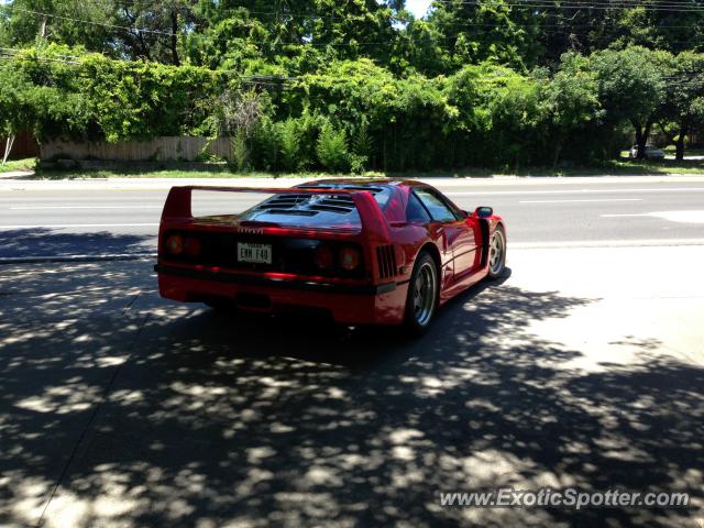 Ferrari F40 spotted in Dallas, Texas