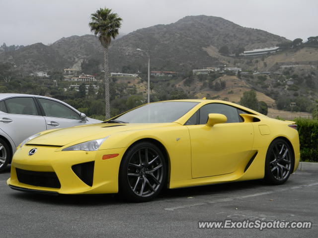 Lexus LFA spotted in Malibu, California