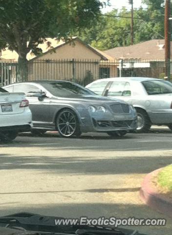Bentley Continental spotted in San bernardino, California
