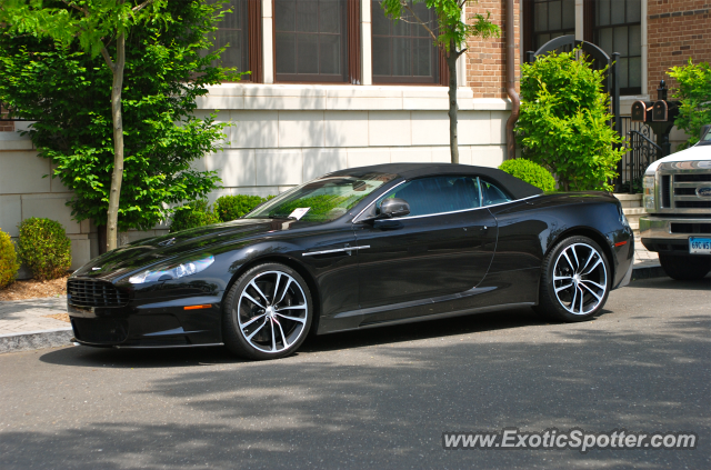 Aston Martin DBS spotted in Greenwich, Connecticut