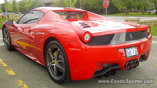 Ferrari 458 Italia spotted in Prairie Village, Kansas