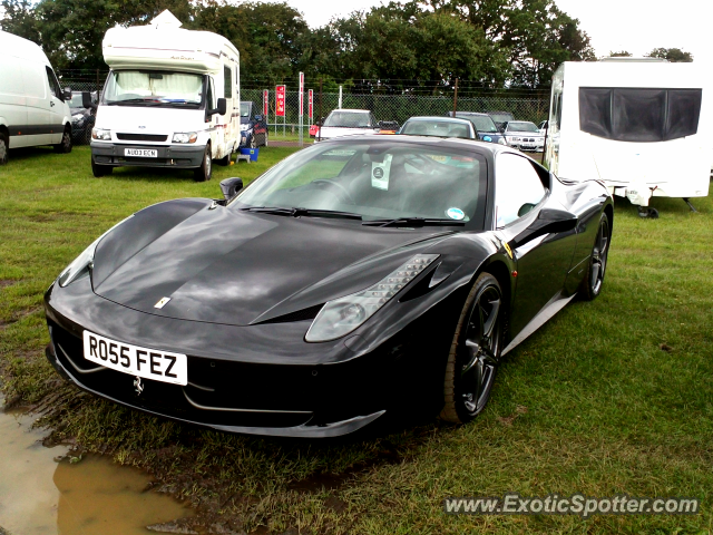 Ferrari 458 Italia spotted in Brands Hatch, United Kingdom
