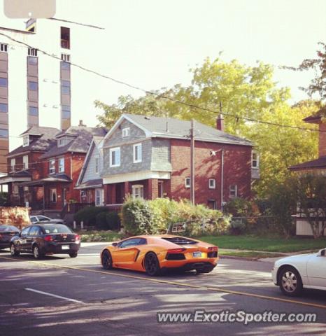 Lamborghini Aventador spotted in Toronto, Canada