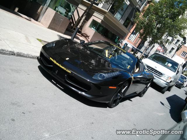 Ferrari 458 Italia spotted in Montreal, Canada