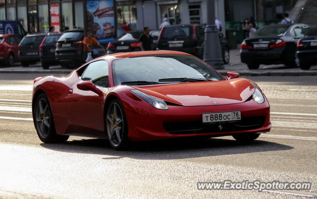 Ferrari 458 Italia spotted in Moscow, Russia