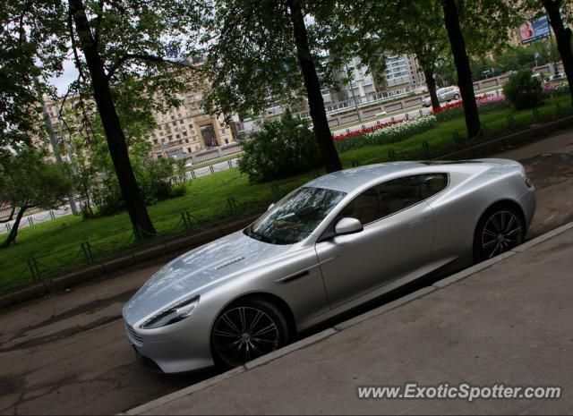 Aston Martin Virage spotted in Moscow, Russia