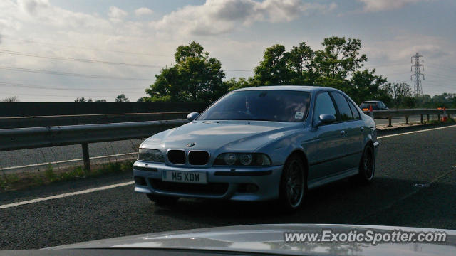 BMW M5 spotted in A64, United Kingdom