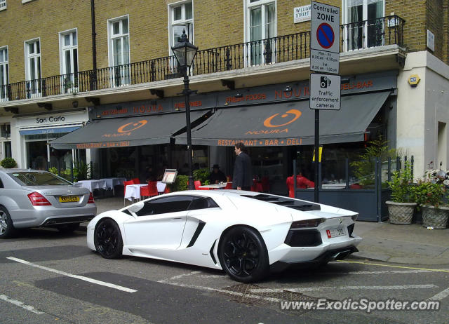 Lamborghini Aventador spotted in London, United Kingdom