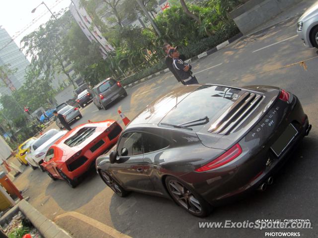 Lamborghini Aventador spotted in Jakarta, Indonesia