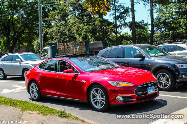 Tesla Model S spotted in Greenwich, Connecticut