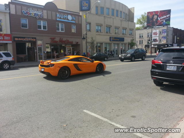 Mclaren MP4-12C spotted in Toronto, Canada