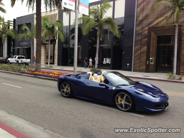 Ferrari 458 Italia spotted in Los Angeles, California