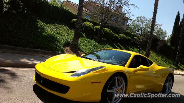 Ferrari 458 Italia spotted in Riverside, California