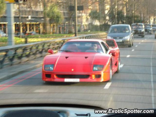 Ferrari F40 spotted in London, United Kingdom