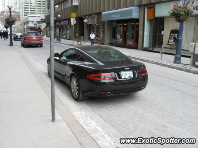 Aston Martin DB9 spotted in Toronto, Canada