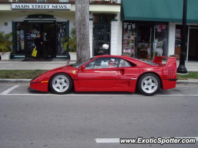 Ferrari F40 spotted in Palm Beach, Florida