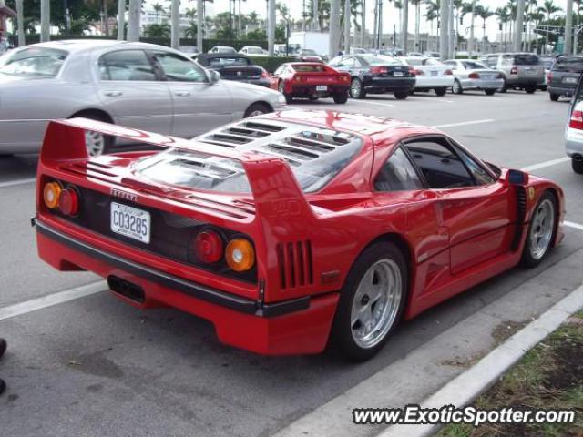 Ferrari F40 spotted in Palm Beach, Florida